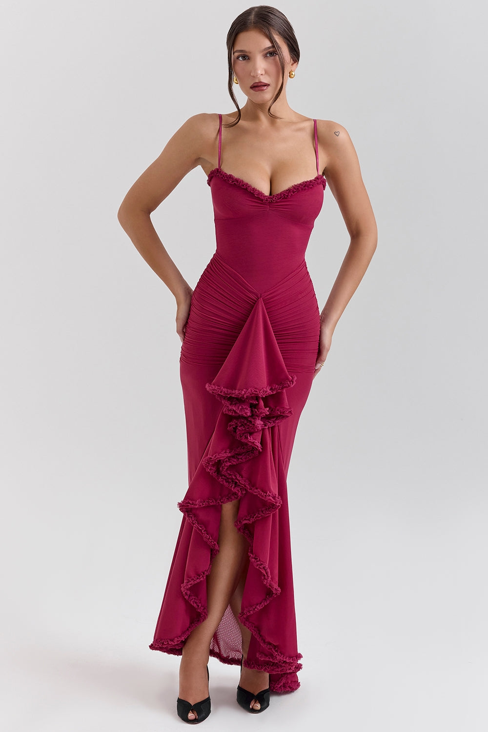 Amina ruffle dress