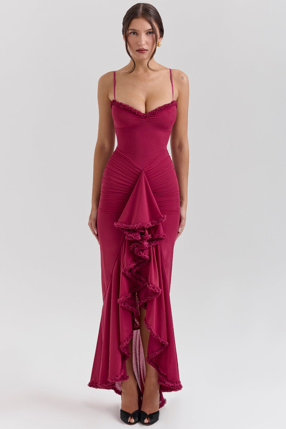 Amina ruffle dress