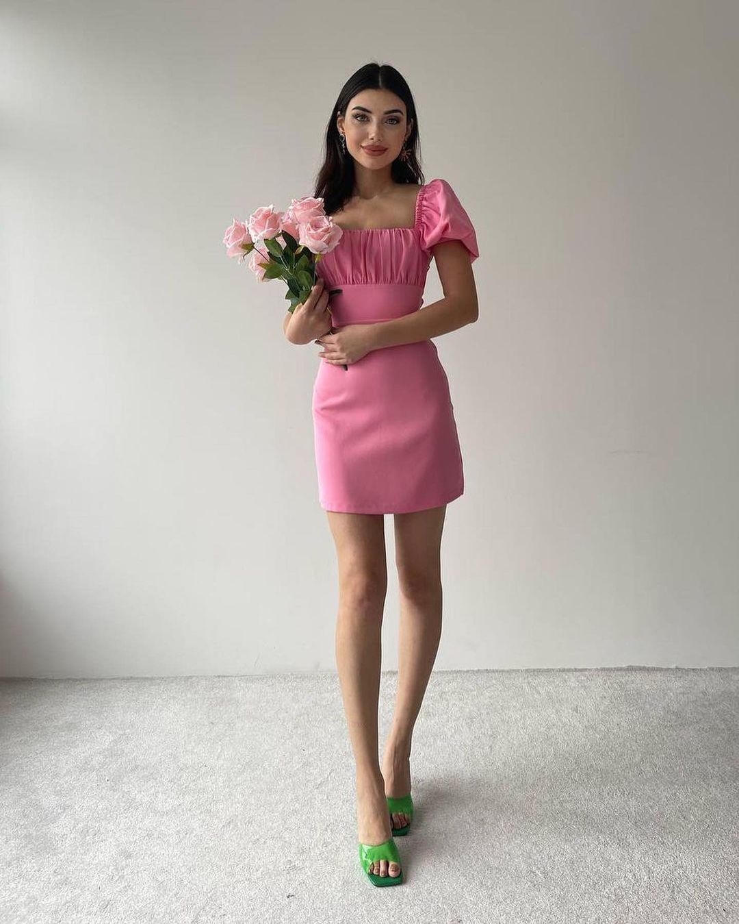 Pink Backless Dress