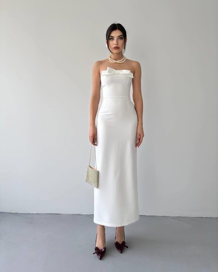 Arisia white maxi dress