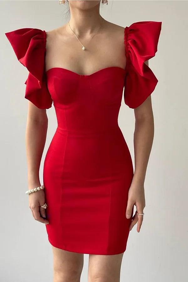 Bella in red