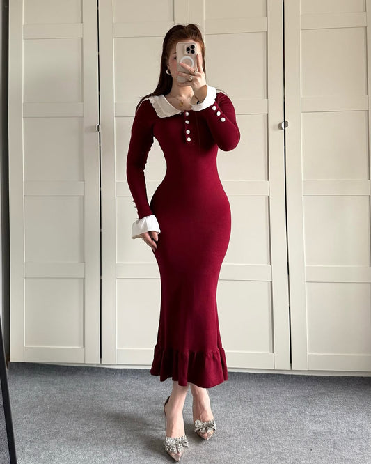 Semi formal burgundy dress