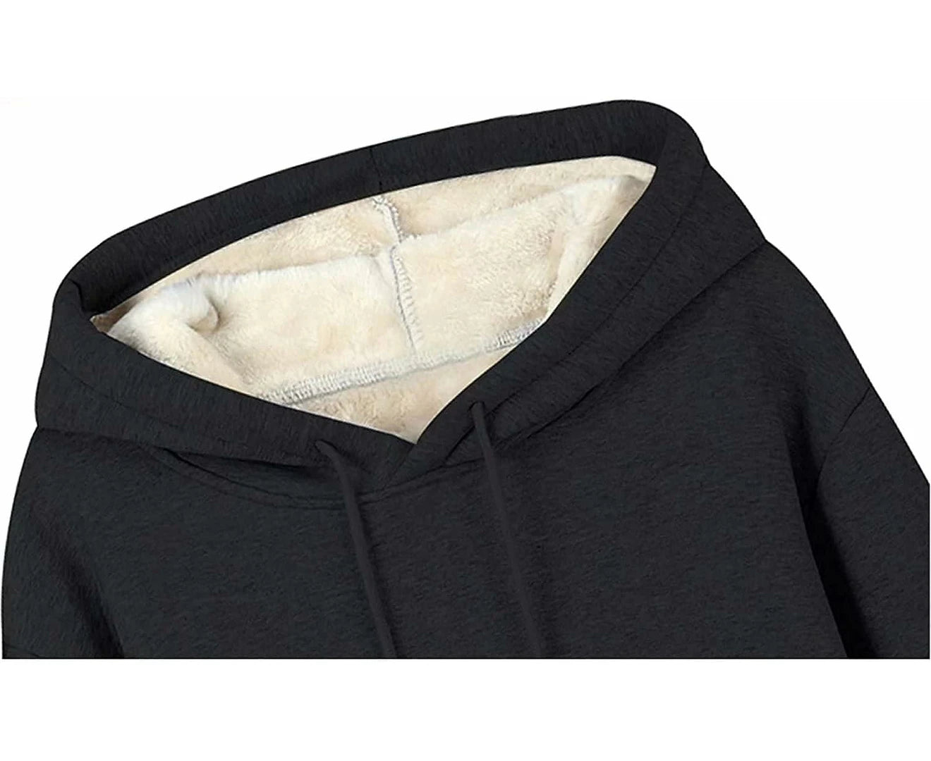 Black winter hoodie