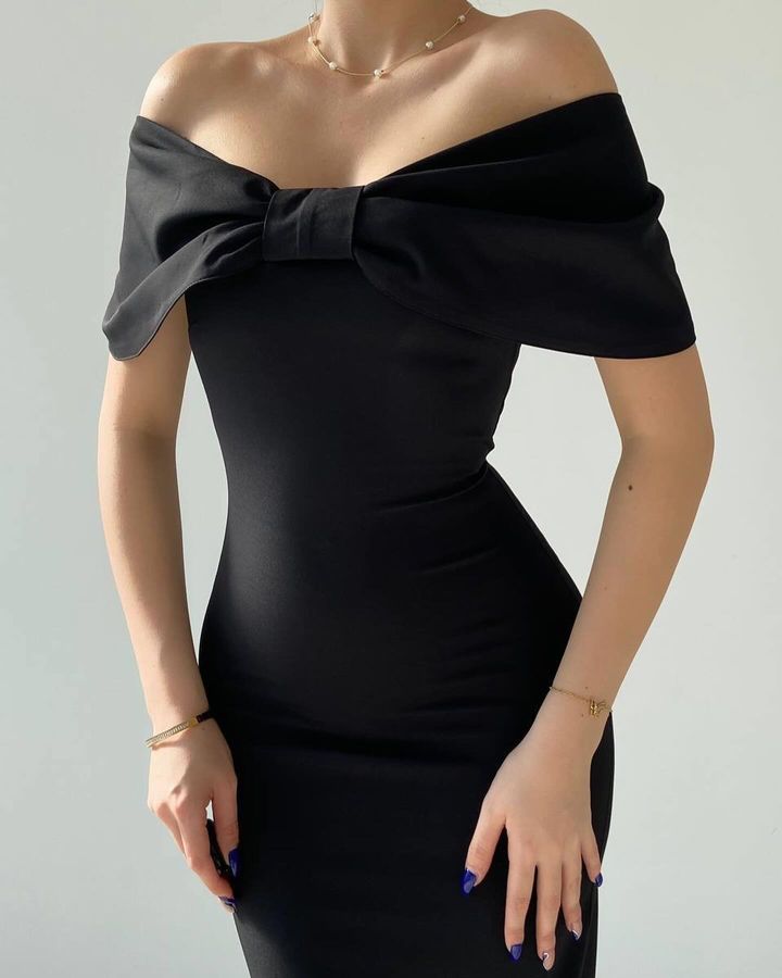 Black bow dress