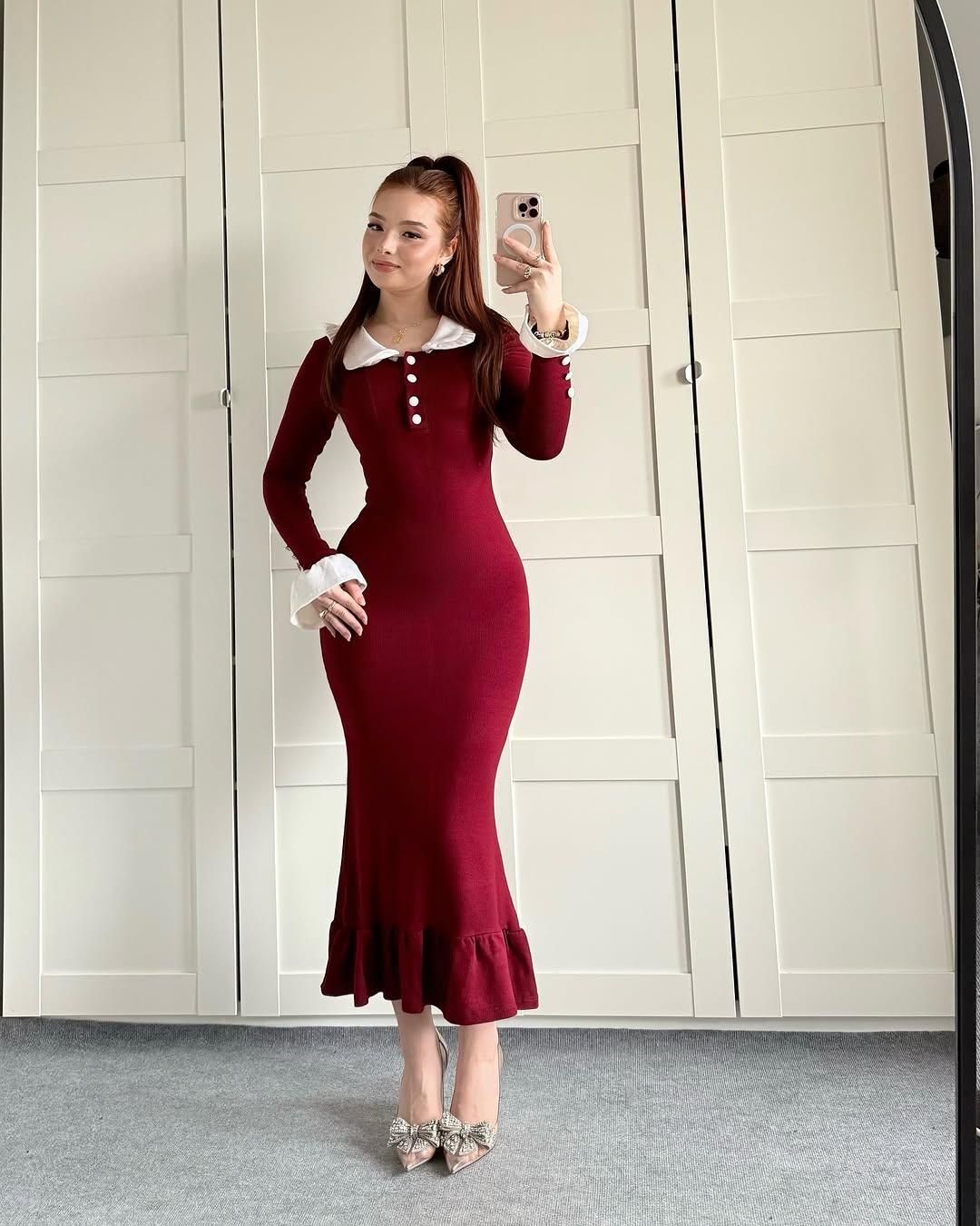 Semi formal burgundy dress