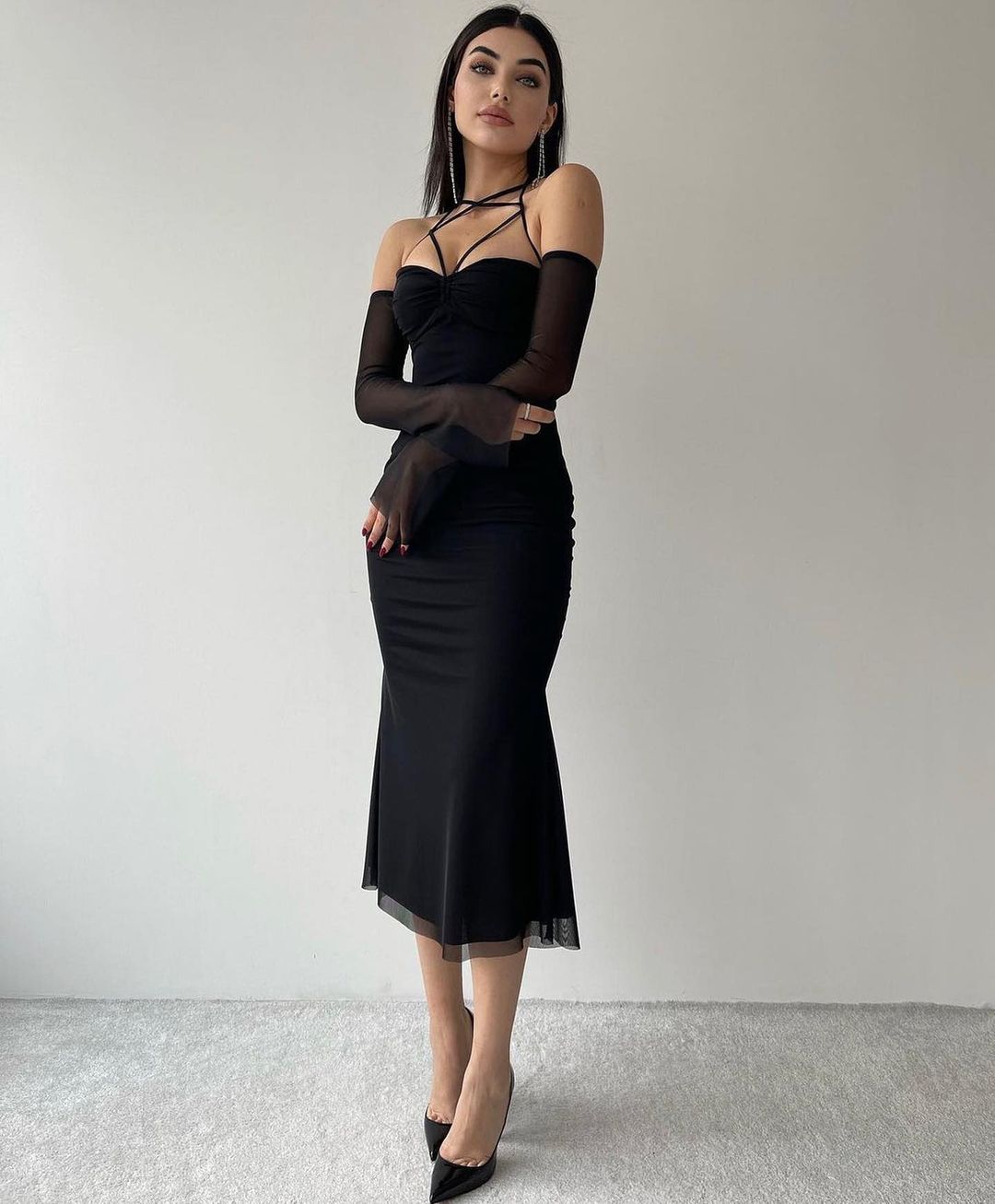 Black Midi Dress