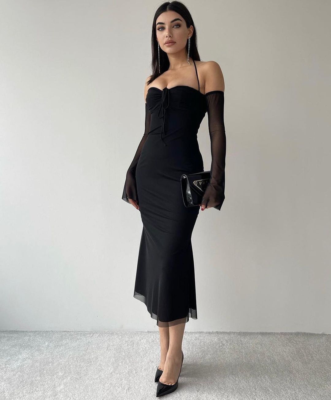 Black Midi Dress