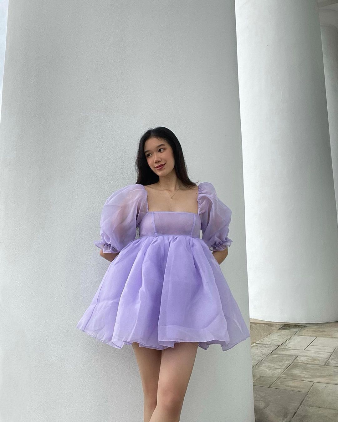 Lilac Organza Dress