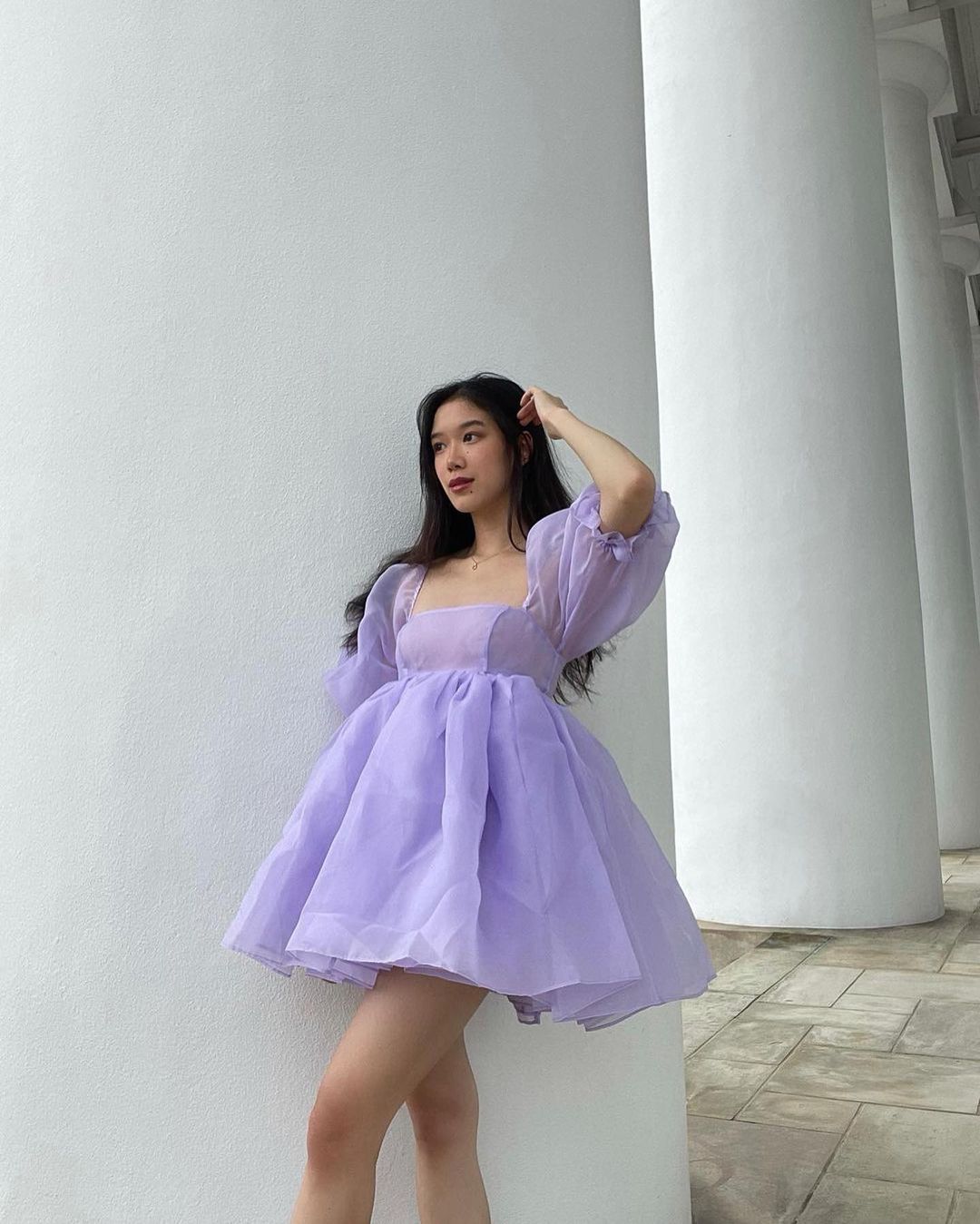 Lilac Organza Dress