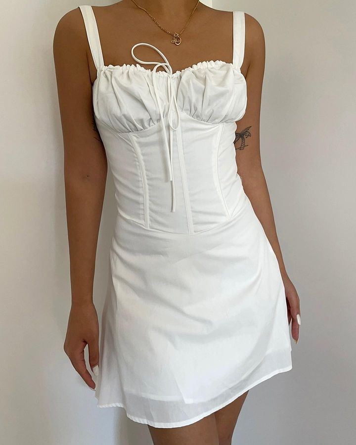 Cocktail dress in white