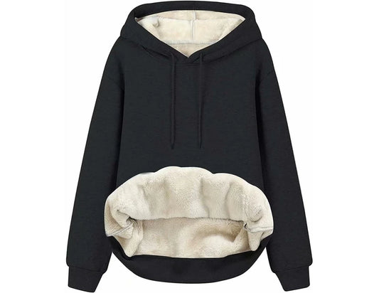 Black winter hoodie