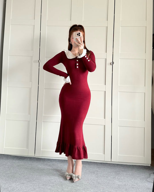 Semi formal burgundy dress