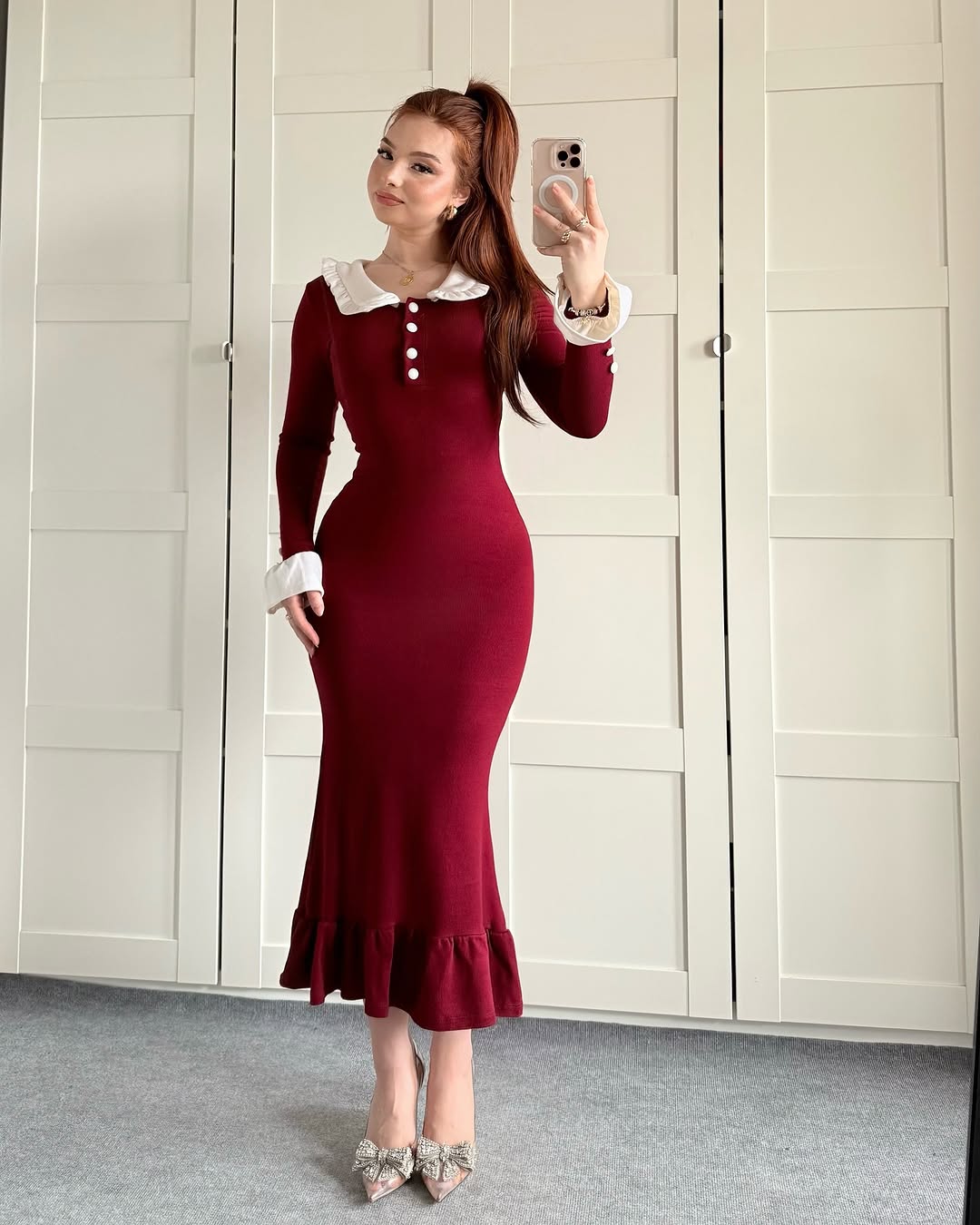 Semi formal burgundy dress