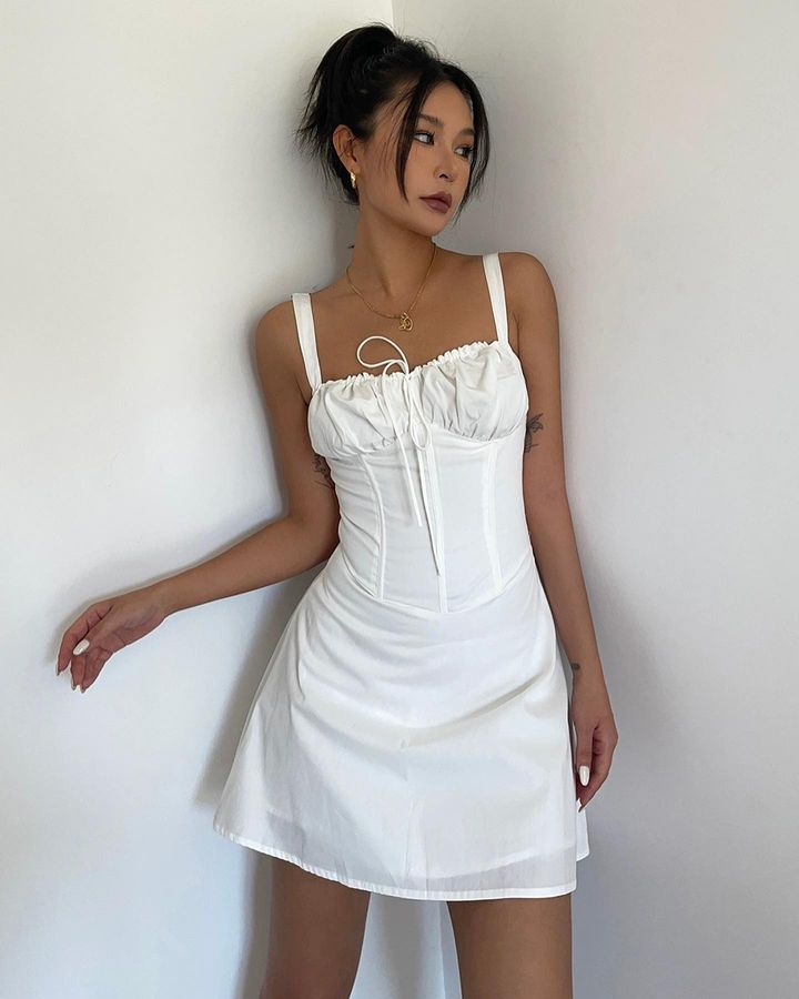 Cocktail dress in white