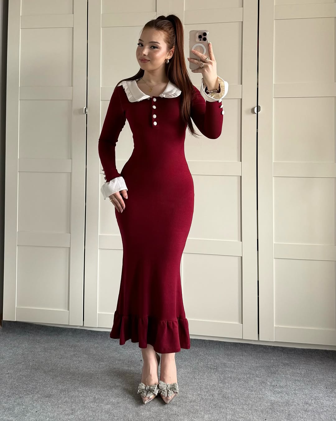 Semi formal burgundy dress