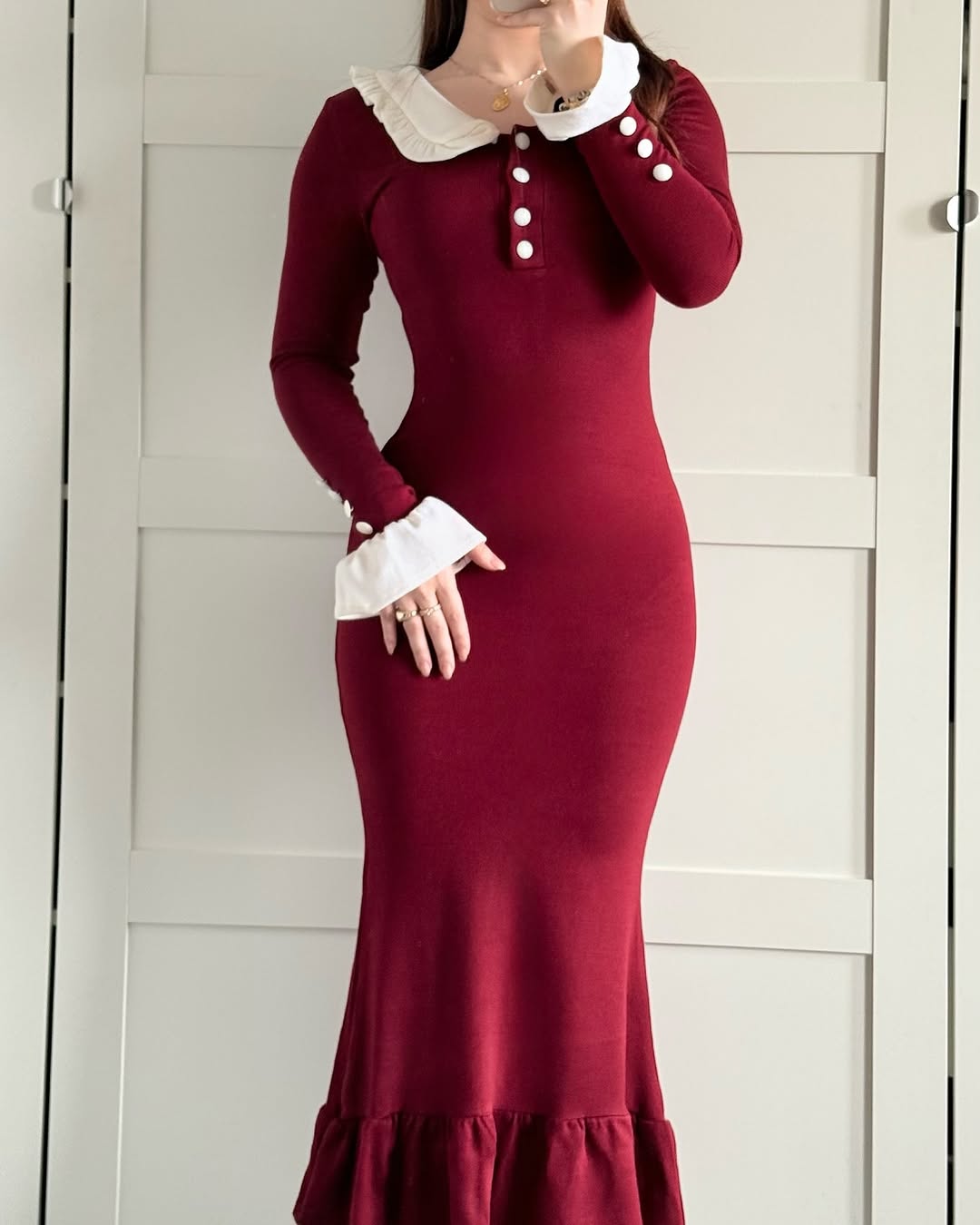 Semi formal burgundy dress