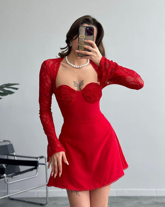 Liana dress in red