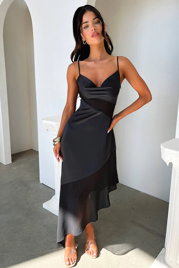 Kylie satin dress