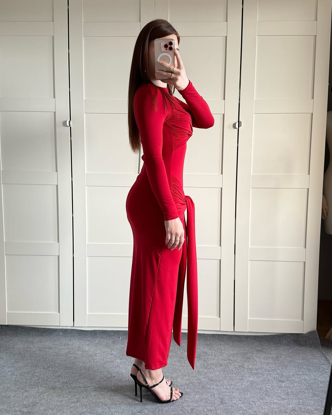 Red knot dress