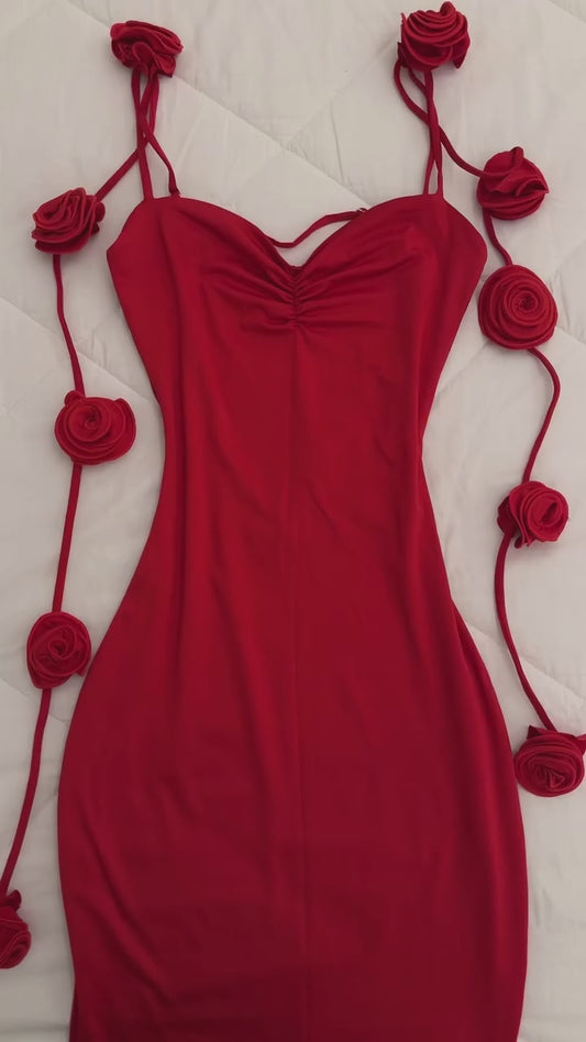 Rose maxi dress